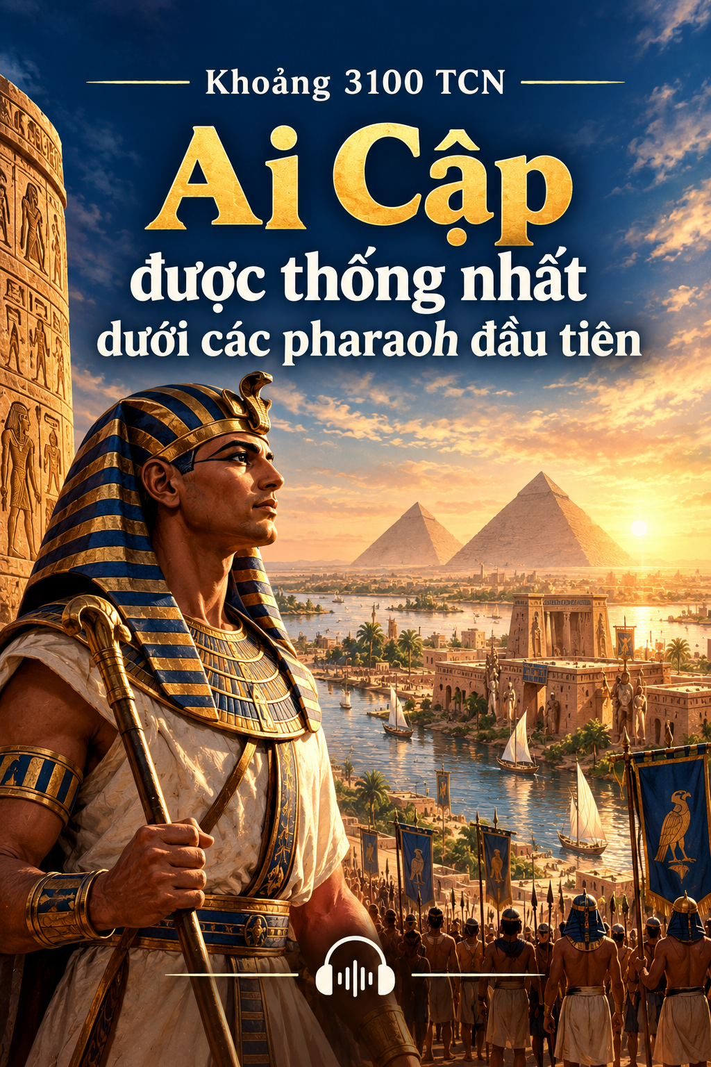 Khoảng 3100 TCN – Ai Cập được thống nhất dưới các pharaoh đầu tiên