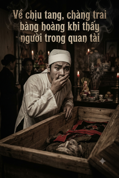 Về chịu tang, bàng hoàng khi thấy người thấy người trong quan tài!